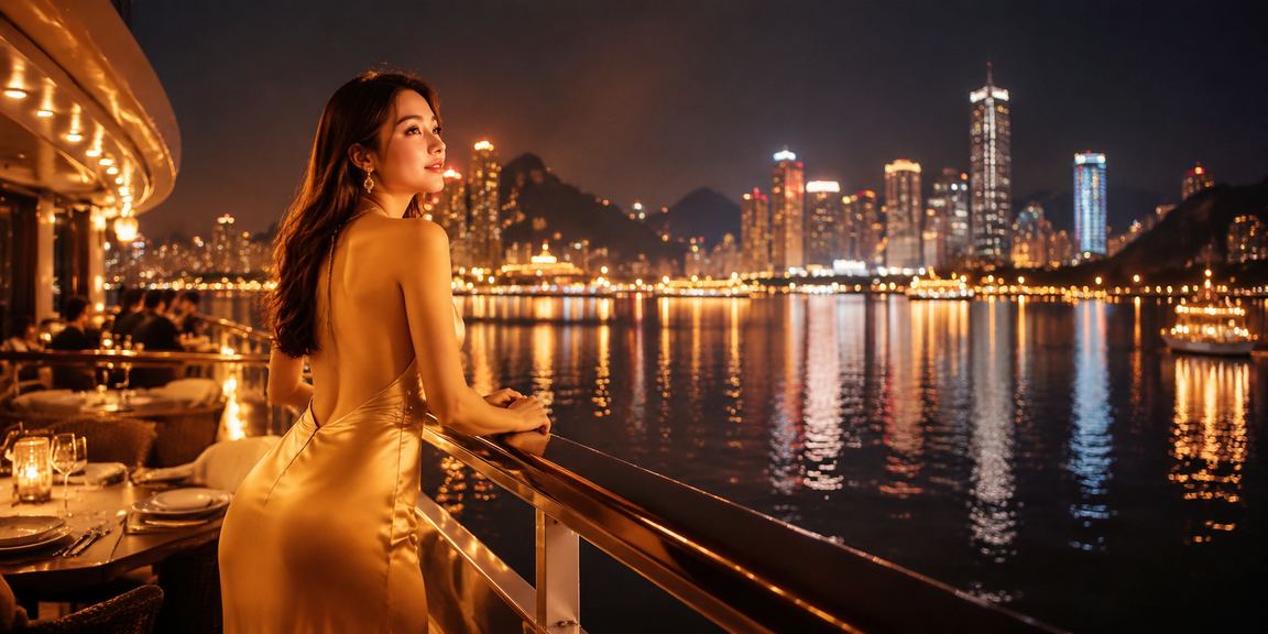 Khung cảnh chơi game bài tại chợ đêm Hạ Long, mô phỏng môi trường hỗ trợ trực tuyến 7xgame